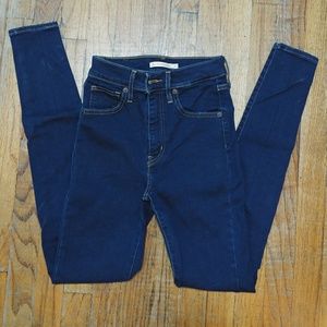 Levi's Mile High Super skinny- dark blue